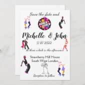 Funny Wedding Einladung (Vorne/Hinten)