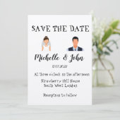 Funny Wedding Einladung  (Stehend Vorderseite)