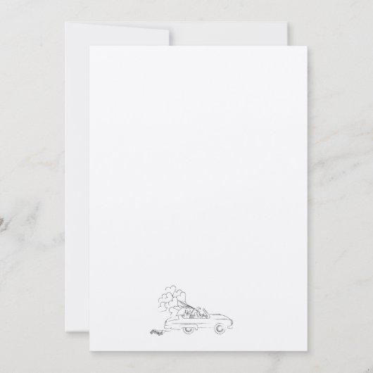 Funny Wedding Einladung  (Rückseite)