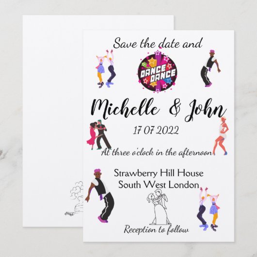 Funny Wedding Einladung  (Vorne/Hinten)