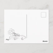Funny Wedding Einladung Postkarte (Rückseite)