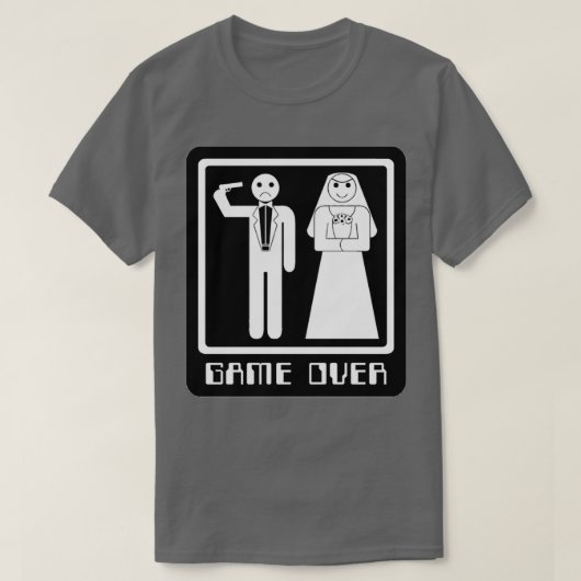 Funny Wedding Game Over 2 T-Shirt (Design vorne)