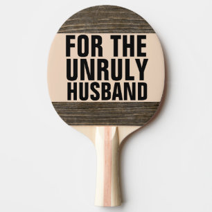 FUNNY WEDDING GIFT FÜR DAS UNRECHTBARE HUSBAND TISCHTENNIS SCHLÄGER