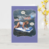 Funny Wedding Glückwunschs - Eintauchen Karte (Gelbe Blume)