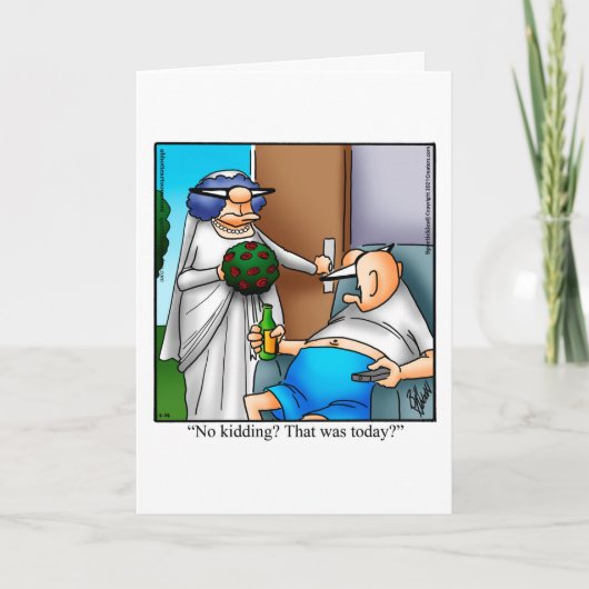 Funny Wedding Gratulation Grußkarte Karte (Vorderseite)