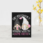 Funny Wedding Groom Bride Gnome Pun Hänge mit m Karte (Gelbe Blume)