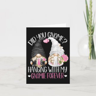 Funny Wedding Groom Bride Gnome Pun Hänge mit m Karte