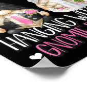 Funny Wedding Groom Bride Gnome Pun Hänge mit m Poster (Ecke)