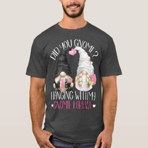 Funny Wedding Groom Bride Gnome Pun Hänge mit m T-Shirt