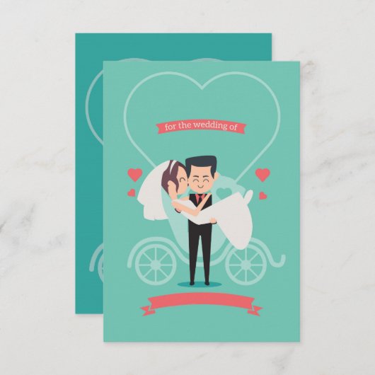 Funny Wedding Invitation Card Einladung (Vorne/Hinten)