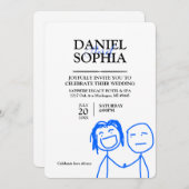 Funny Wedding Invitation Designs Einladung (Vorne/Hinten)