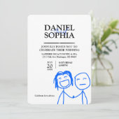 Funny Wedding Invitation Designs Einladung (Stehend Vorderseite)