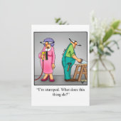 Funny Wedding Jubiläum Party Einladungen (Stehend Vorderseite)