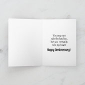 Funny Wedding Jubiläumskarte für sie Karte (Innenseite)