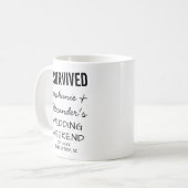 Funny Wedding Merch Custom Wedding Favor Keepsake Kaffeetasse (Vorderseite Links)