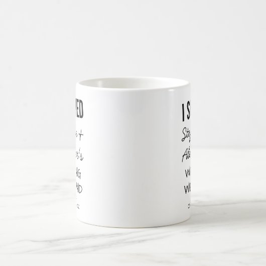 Funny Wedding Merch Custom Wedding Favor Keepsake Kaffeetasse (Mittel)