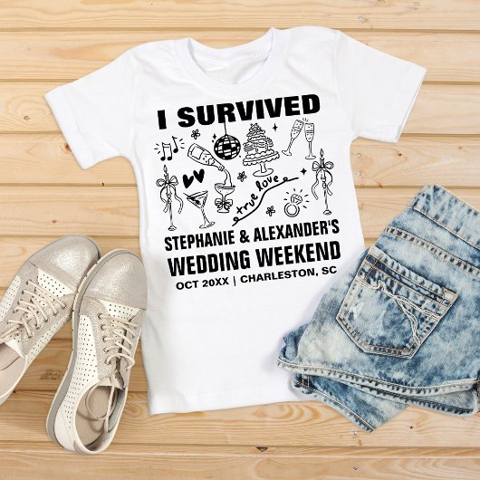 Funny Wedding Merch Custom Wedding Favor Keepsake T-Shirt