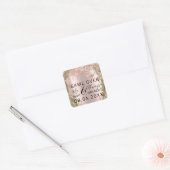 Funny Wedding Mr. Richtig immer Mrs Right Game Ove Quadratischer Aufkleber (Umschlag)