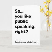 Funny Wedding Officiency Vorschlag Gruß Karte (Gelbe Blume)