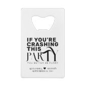 Funny Wedding Party Quote Gastgeschenk Hochzeit Dr Geldbeutel Flaschenöffner (Rückseite)