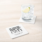 Funny Wedding Party Quote Gastgeschenk Hochzeit Dr Rechteckiger Pappuntersetzer (Vor Ort)