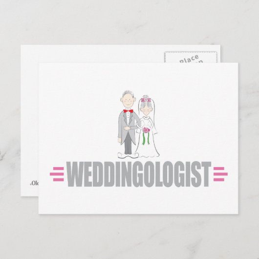 Funny Wedding Postkarte (Vorne/Hinten)