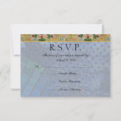 Funny Wedding RSVP Baroque Verziert Figurative (Rückseite)