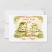 Funny Wedding RSVP Karte (Rückseite)