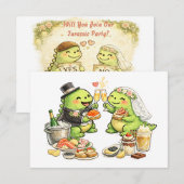 Funny Wedding RSVP Karte (Vorne/Hinten)