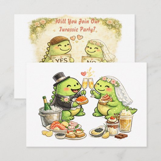 Funny Wedding RSVP Karte (Vorne/Hinten)