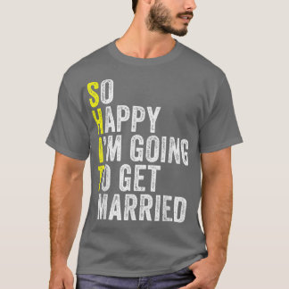 Funny Wedding Sarcastic Groom Bride Verlobung Mar T-Shirt