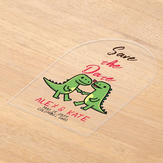 Funny Wedding Save the Date  Acryleinladungen (Ablage )