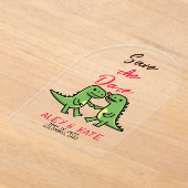 Funny Wedding Save the Date Announcement Acryleinladungen (Ablage )