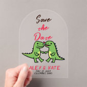 Funny Wedding Save the Date Announcement Acryleinladungen (Insitu (Handheld))