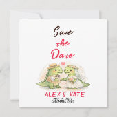 Funny Wedding Save the Date  Einladung (Vorderseite)