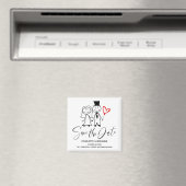 Funny Wedding Save the Date Magnet (In Situ (Geschirrspüler))
