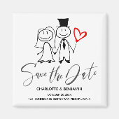 Funny Wedding Save the Date Magnet (Vorne)