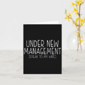 Funny Wedding Saying New Husband Humor Quote, Newl Karte (Gelbe Blume)