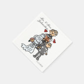Funny Wedding Serviette (Ecke)