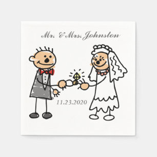 Funny Wedding Serviette