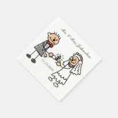 Funny Wedding Serviette (Ecke)