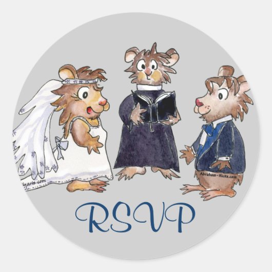 Funny Wedding Umschlag Aufkleber (Vorderseite)