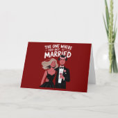 Funny Wedding Verlobung Glückwunsch Karte (Vorderseite)
