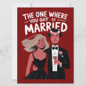 Funny Wedding Verlobung Glückwunsch Karte (Vorderseite)