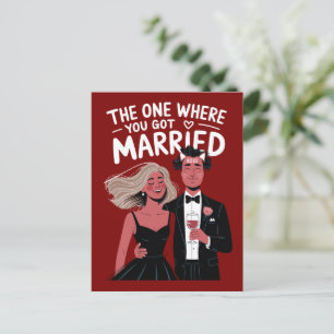 Funny Wedding Verlobung Glückwunsch Postkarte
