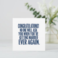 Funny Wedding Verlobung Glückwunsch Verheiratet