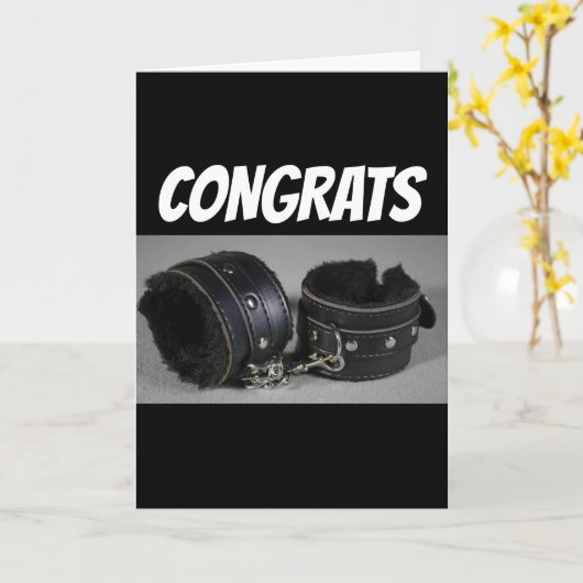 FUNNY WEDDING VERLOBUNG KARTE (Gelbe Blume)