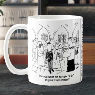 Funny Wedding Vows - Ich tue als letzte Antwort Kaffeetasse