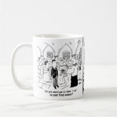 Funny Wedding Vows - Ich tue als letzte Antwort Kaffeetasse (Links)