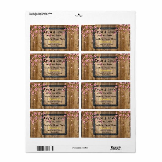 Funny Wedding Wine/Moonshine Label (Vorne)